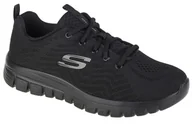 Moda i Uroda OUTLET - Skechers Graceful-Get Connected 12615W-BBK, Damskie, buty sneakers, Czarne - miniaturka - grafika 1