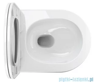 Omnires Ottawa Silent Power™ miska WC wisząca + deska wolnoopadająca biały połysk OTTAWASPXMWBP - Kompakty WC - miniaturka - grafika 3