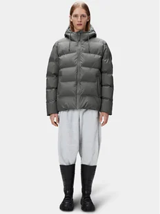Rains Kurtka zimowa 15120 Szary Regular Fit - Kurtki damskie - miniaturka - grafika 1