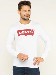 Bluzy męskie - Levi's Longsleeve Graphic Tee 36015-0010 Biały Regular Fit - grafika 1