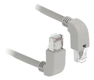 Kabel sieciowy Delock RJ45 Cat.5e SF / UTP kątowy góra/dół 2 m - Kable miedziane - miniaturka - grafika 1