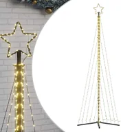 Ozdoby bożonarodzeniowe - vidaXL Lampki choinkowe, 495 ciepłych białych LED, 300,5 cm - miniaturka - grafika 1