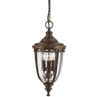 Lampy ogrodowe - Elstead Lighting English Bridle 3Lt Medium Chain Lantern British Bronze FE/EB8/M BRB Lampa wisząca ogrodowa IP23 stylowa FE/EB8/M BRB) - miniaturka - grafika 1