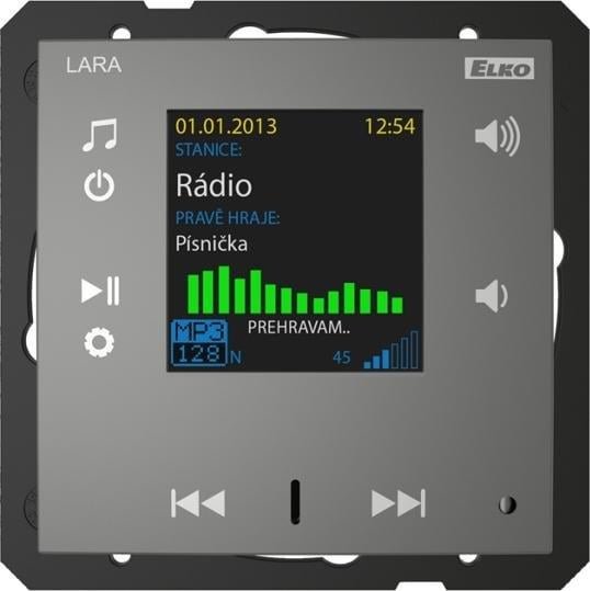 ELKO EP LARA-R/PM czarny mat, design LOGUS90