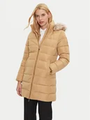 Kurtki damskie - Tommy Hilfiger Kurtka puchowa Heritage WW0WW43234 Beżowy Regular Fit - miniaturka - grafika 1