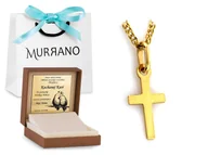 Dewocjonalia - Złota zawieszka 585 krzyżyk krzyżyk PREZENT - miniaturka - grafika 1