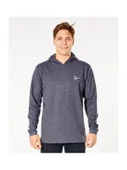 Bluzy męskie - Bluza RIP CURL Vaporcool Fusion Hood - czarny S - miniaturka - grafika 1