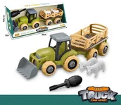Samochody i pojazdy dla dzieci - Rozkręcany Traktor + Akcesoria - miniaturka - grafika 1