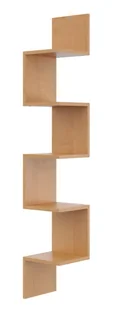 Narożna półka ścienna w kolorze olchy B3-F42 - Półki do salonu Narożna półka ścienna w kolorze olchy B3-F42 - Półki do salonu - miniaturka - grafika 1