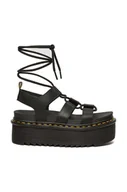 Sandały damskie - Dr. Martens sandały skórzane Nartilla XL damskie kolor czarny na platformie DM31538001 - miniaturka - grafika 1