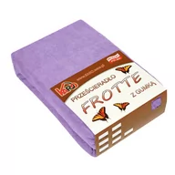 Prześcieradła - Prześcieradło frotte z gumką KARO 90x200 cm, fioletowe 022 grube 200g/m2 - miniaturka - grafika 1