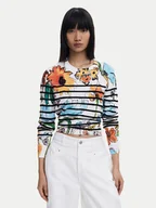 Swetry damskie - Desigual Sweter 25SWJF21 Kolorowy Regular Fit - miniaturka - grafika 1