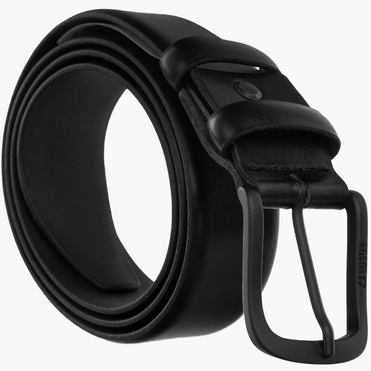 Pasek Męski BIG STAR Skórzany Pas Do Spodni Czarny KK675137 Czarny 110