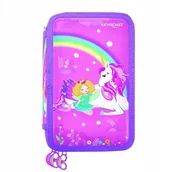 Piórniki - PIÓRNIK KEYROAD, WYPOSAŻONY, 3-KOMOROWY, 52 ELEMENTY, 20,5X13,5X6 CM, MIX - miniaturka - grafika 1