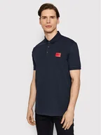 Koszulki męskie - Hugo Polo Dereso222 50466202 Granatowy Slim Fit - miniaturka - grafika 1