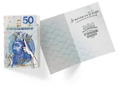 Kartki okolicznościowe i zaproszenia - Kukartka Karnet Urodziny B6 Banknoty - miniaturka - grafika 1