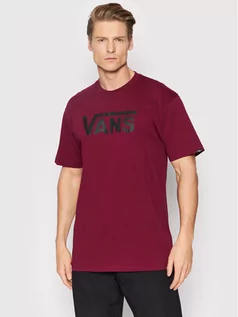 Koszulki męskie - Vans T-Shirt Classic VN000GGG Bordowy Classic Fit - grafika 1