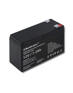qoltec Akumulator AGM 12V | 7.2Ah | max. 108A - Baterie do zasilaczy awaryjnych UPS - miniaturka - grafika 1