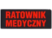 Odzież medyczna - Emblemat Ratownik Medyczny Fluo Na Rzepie 13 X 5 Cm - miniaturka - grafika 1