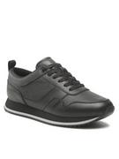 Sneakersy męskie - Calvin Klein Sneakersy Low Top Lace Up Mono HM0HM00997 Czarny - miniaturka - grafika 1