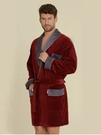 Szlafroki męskie - Szlafrok 772 Bonjour krótki - miniaturka - grafika 1