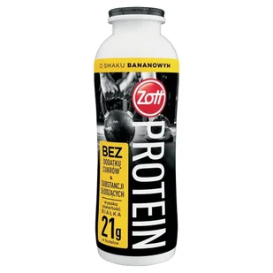 Zott Protein Napój mleczny o smaku bananowym 250 ml - Kefiry, jogurty, maślanki - miniaturka - grafika 1