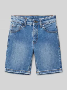 Szorty jeansowe o kroju skinny fit z 5 kieszeniami - Spodnie i spodenki dla chłopców - miniaturka - grafika 1