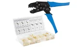 Prasy - Szczypce zaciskarka do konektorów + zestaw końcówek 450 SZT. KNZ-ZBAK6-BOX450 - miniaturka - grafika 1