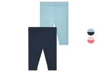 Spodnie i spodenki dla dziewczynek - lupilu® Leginsy dziecięce z bawełną, 2 pary - miniaturka - grafika 1