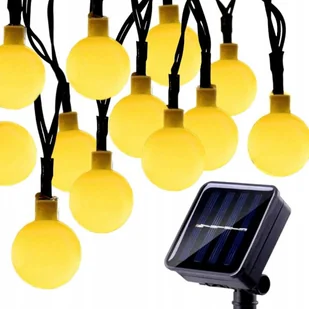 Girlanda Lampki Ogrodowe Solarne Led Kulki 5M - Girlandy - miniaturka - grafika 1