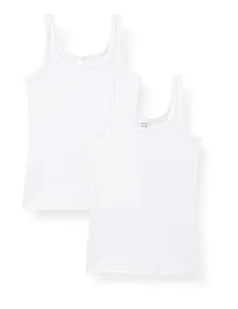 Schiesser Podkoszulek Dziewczęcy, 2 Sztuki, Tanktop - 95/5 Organic Cotton, Biały, 176 Cm - Koszulki i topy damskie - miniaturka - grafika 1