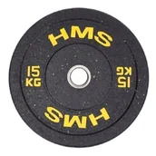 Pozostały sprzęt siłowy - HMS HTBR15 YELLOW TALERZ OLIMPIJSKI BUMPER 15 KG 1AB-17-61-027 - miniaturka - grafika 1