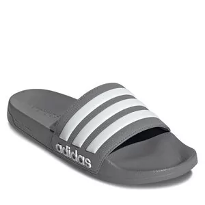 Klapki i japonki męskie - Klapki adidas Adilette Shower Slides GY1891 Szary - grafika 1