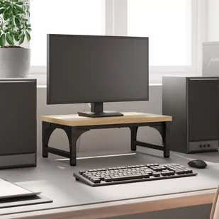 vidaXL Podstawka pod monitor, dąb sonoma, 37x23x14 cm - Akcesoria do monitorów - miniaturka - grafika 1