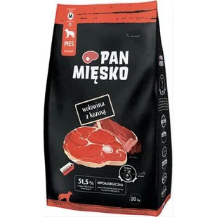 Pan Mięsko Wołowina z Koziną M 20kg - Sucha karma dla psów - miniaturka - grafika 1