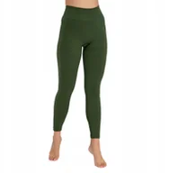 Legginsy - LE1397W Legginsy damskie CASUAL zielony XS - miniaturka - grafika 1