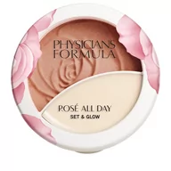 Pudry do twarzy - Physicians Formula 2-w-1 iluminating puder & Balm Rose´ All Day Set & Glow z substancjami ujędrniającymi skórę, Sunlit Glow, 1 opakowanie - miniaturka - grafika 1