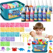 Zabawki kreatywne - AQUA GELZ DUŻY ZESTAW KREATYWNY 45 ELEMENTÓW AKCESORIA+20 FOREMEK + 14 ŻELI - miniaturka - grafika 1