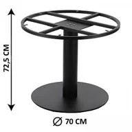 Meble modułowe i akcesoria - Podstawa stolika SH-3012-1/B, fi 70 cm, do dużego blatu (stelaż stolika) - miniaturka - grafika 1