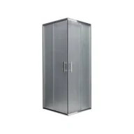 Kabiny prysznicowe - Mexen Rio kabina prysznicowa kwadratowa 70x70 cm, szron, chrom -  860-070-070-01-30 - miniaturka - grafika 1