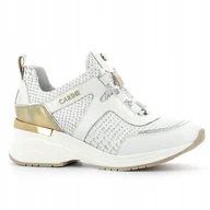 Sneakersy damskie - Sneakersy CARINII B5787-L46-J41-P00-E07 Bia��e sk��ra r.37 - miniaturka - grafika 1