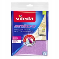 Akcesoria i części AGD - ŚCIERKA ŚCIERECZKA FIOLETOWA NIEBIESKA MIKROFIBRA VILEDA ACTIFIBRE 2szt - miniaturka - grafika 1
