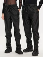 Spodnie damskie - Rains Spodnie przeciwdeszczowe Rain Pants Slim W3 18580 Czarny Slim Fit - miniaturka - grafika 1