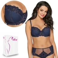 Biustonosze - Biustonosz Semi Soft AV 1992 półusztywniany granatowy  85J - miniaturka - grafika 1