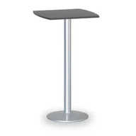 Stoły i stoliki do biura - B2B Partner Stolik wysoki Olympo II, 660 x 660 mm, szara podstawa, płyta antracyt 423289 - miniaturka - grafika 1