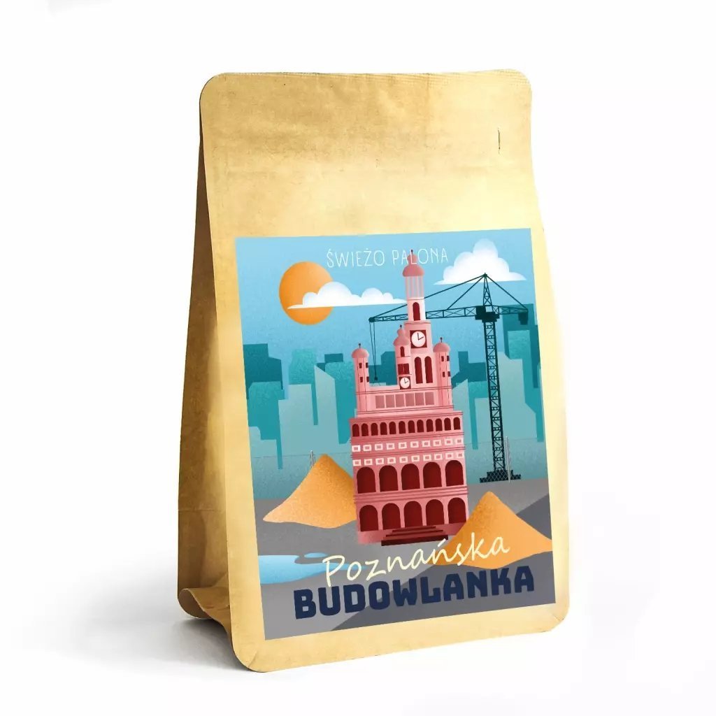 Kawa ziarnista Świeżo Palona Poznańska Budowlanka 250 g