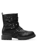 Buty dla dziewczynek - DeeZee Trapery CS2665-46 Czarny - miniaturka - grafika 1