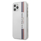 Etui i futerały do telefonów - U.s. polo assn US Polo USHCP12MPCUSSWH iPhone 12 6,1" Max/Pro biały/white Tricolor Collection - miniaturka - grafika 1