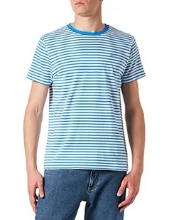 GANT Męski T-shirt w paski, niebieski (Day Blue), standardowy, Day Blue, S - Koszulki męskie - miniaturka - grafika 1