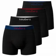 Majtki męskie - HøyBerg - Scandinavian Style Bokserki Męskie Zestaw 4 sztuk Bawełna XL - miniaturka - grafika 1